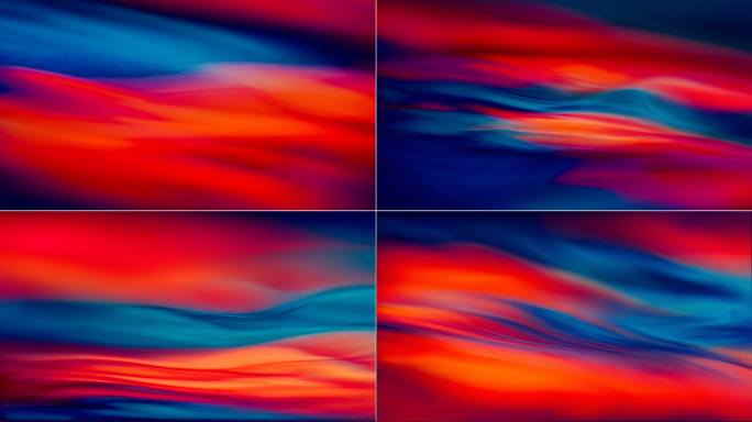 红蓝渐变流动抽象背景