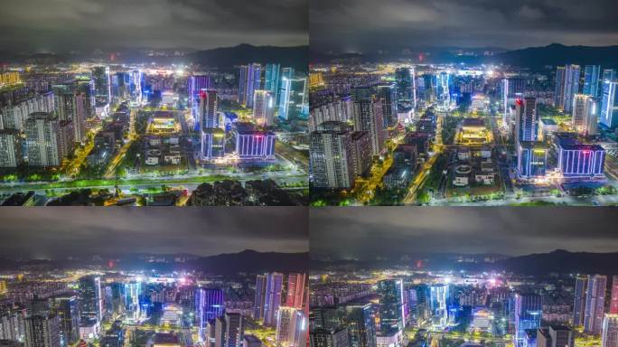 广州设计之都夜景延时