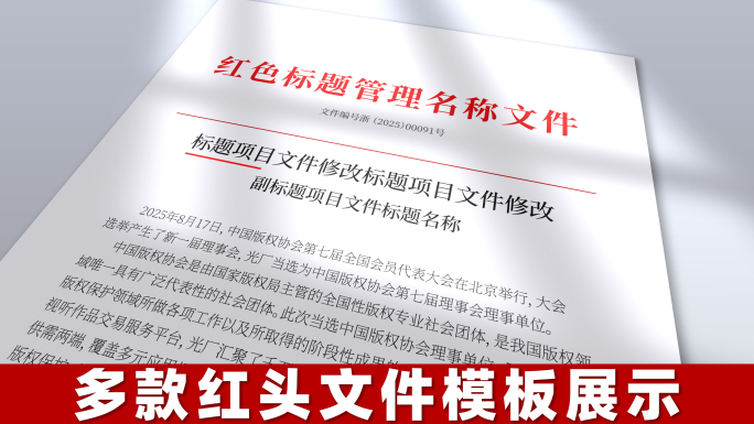 红头文件 文件展示