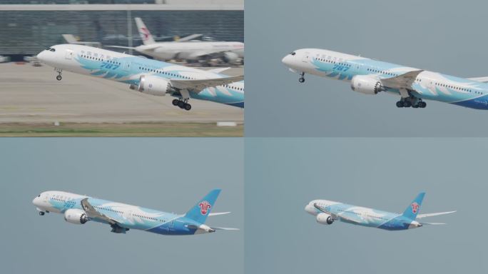 波音787客机蓝天翱翔