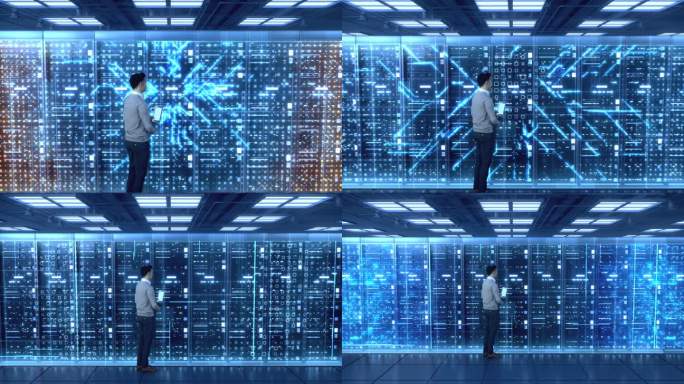 科技服务器机房数据中心AI算力