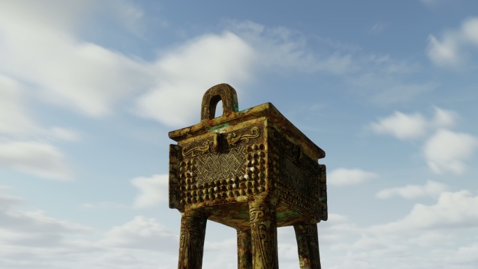 鼎延时青铜大鼎历史变迁时间流逝