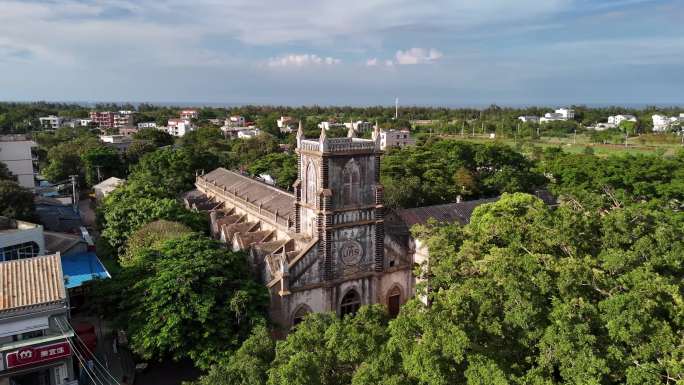 涠洲岛天主教堂实拍