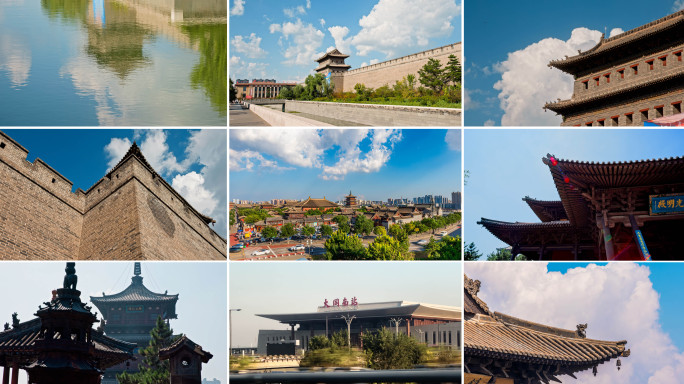 山西大同古城唯美人文景观空镜