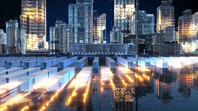 智慧城市货车运输新能源