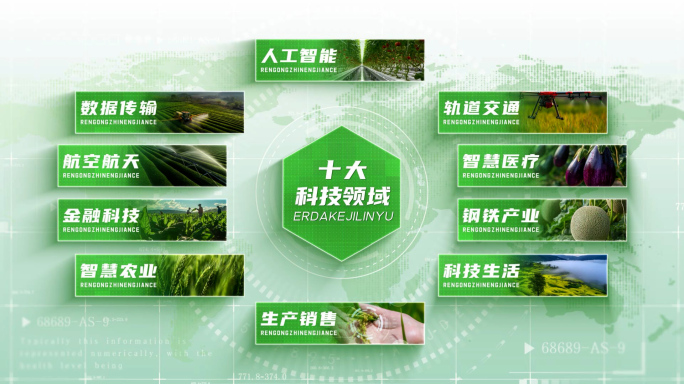 简洁十大绿色环保图文标题文字照片分类