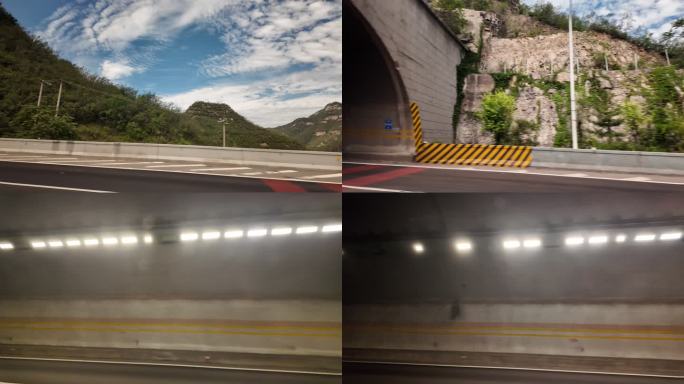 隧道内外风光切换