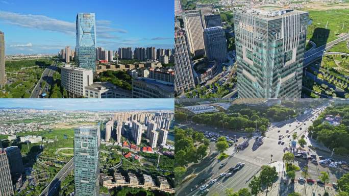 城市地标建筑与交通