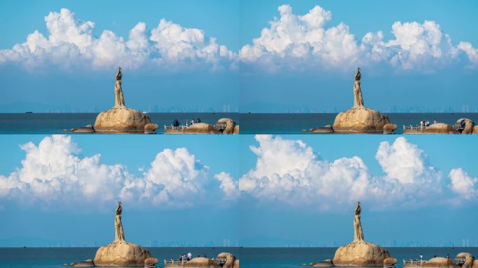 珠海渔女雕像风光