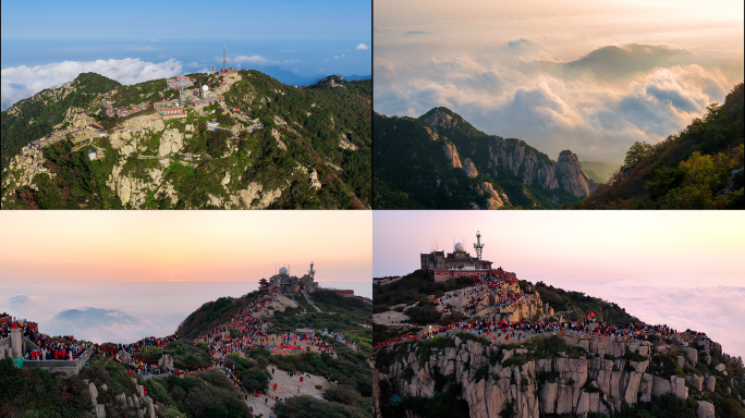 泰山云海日出云海延时合集