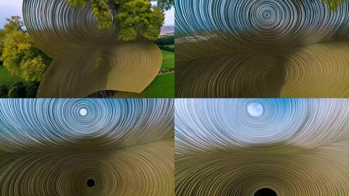 同心圆的艺术景观