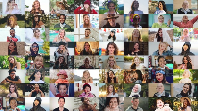 大气简约照片墙 横版竖版64格