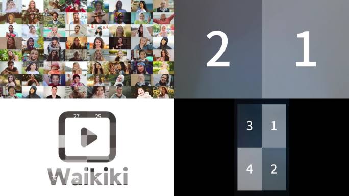 大气简约照片墙 横版竖版64格