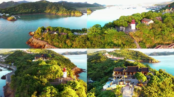 浙江宁波，象山石浦，东门岛，渔港航拍