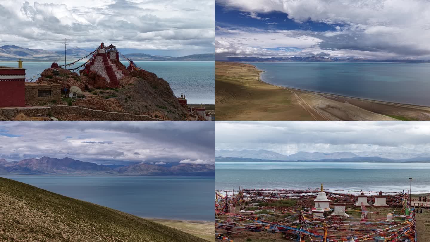 玛旁雍错航拍延时