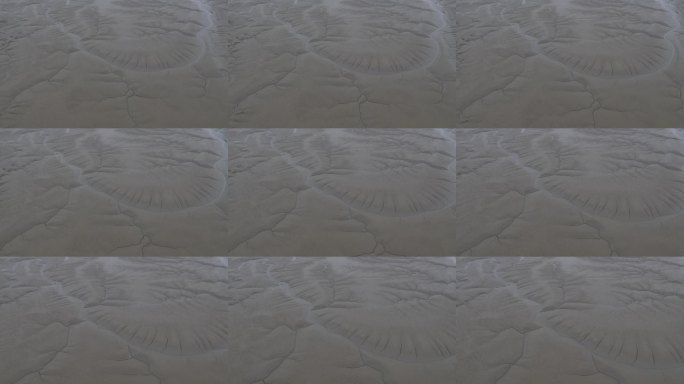 仁川，江华郡，江华岛，泥滩的航拍视角 / 韩国