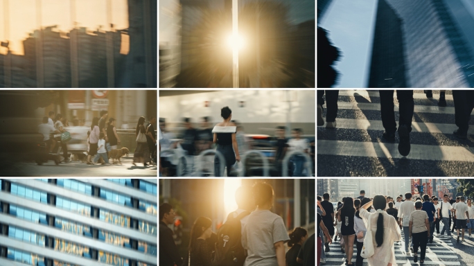 快节奏生活快剪城市建筑人文快闪