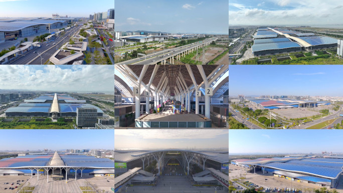 深圳宝安国际会展中心航拍4k视频