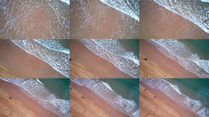 福州平潭岛海岸沙滩航拍