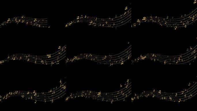 音符五线谱带通道