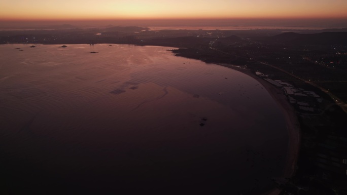福州平潭岛海岸沙滩航拍