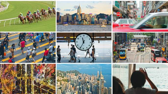 香港城市街头人文 香港地标航拍宣传片
