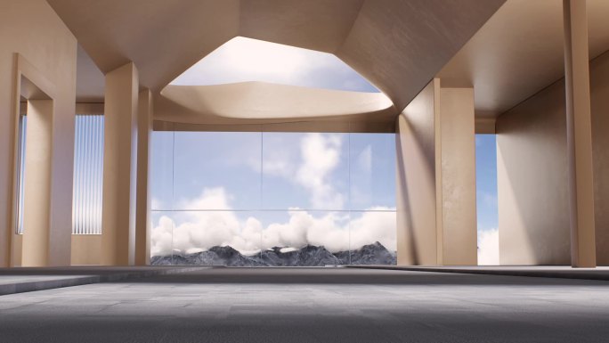 大气创意空间概念未来自然场景