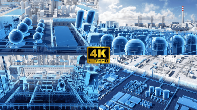 石化工 炼化装置 烟囱 虚实转换