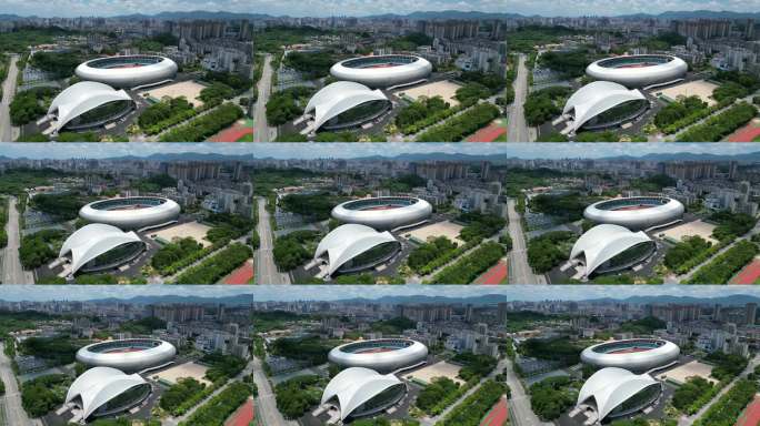 4K航拍漳州市体育中心