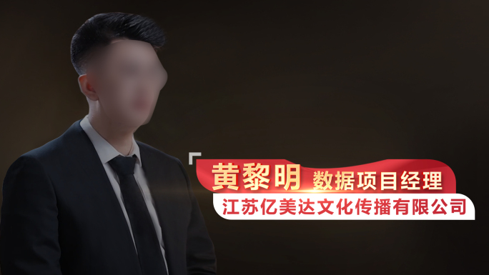 红色党政人名姓名条特效