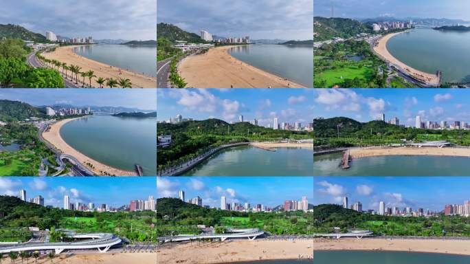 珠海情侣路香炉湾航拍