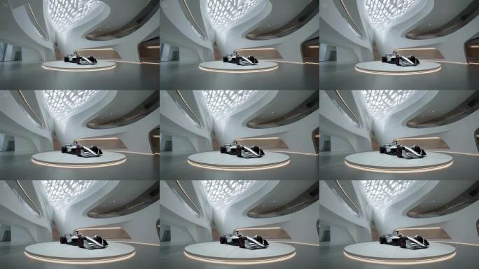 未来感跑车展厅展示