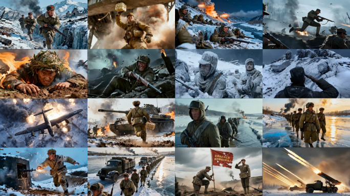 4K高帧率抗美援朝素材合集