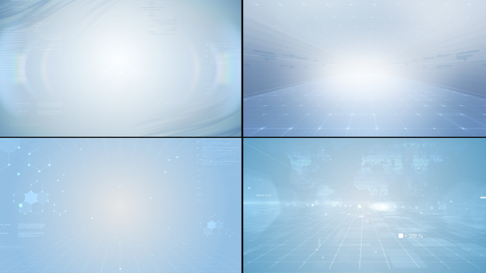 多款明亮简洁科技背景AE模板