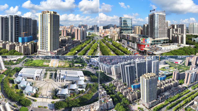 江门和兴广场航拍