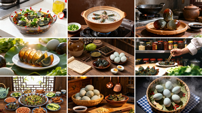 中华特色美食皮蛋松花蛋 家常皮蛋美食制作