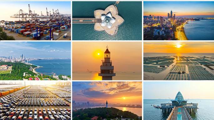 烟台航拍 山东烟台 烟台城市地标宣传片