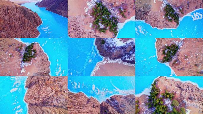 大美新疆昭苏玉湖风光航拍