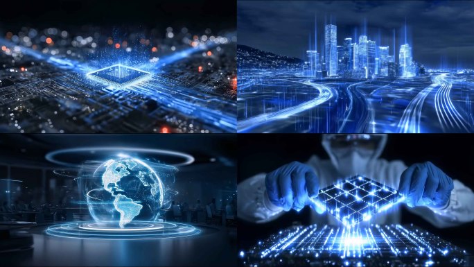 未来科技城市网络数字世界数据中心区块链