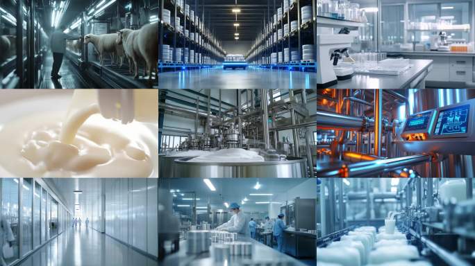 【4K】羊奶粉乳业生产自动化工厂