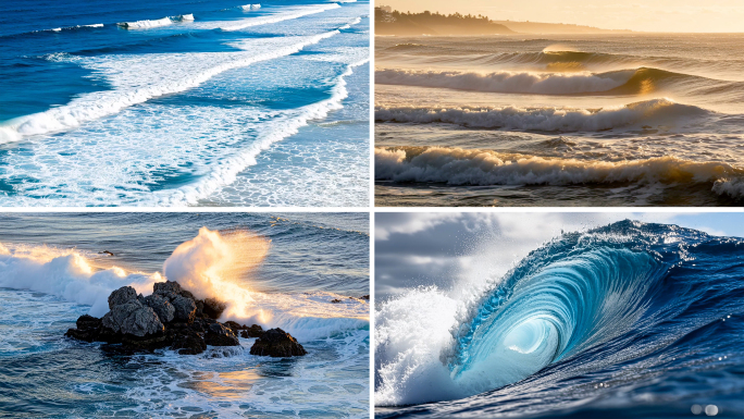 大海浪花fpv穿越机航拍海浪升格巨浪翻滚