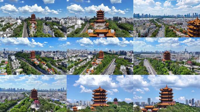 黄鹤楼延时航拍