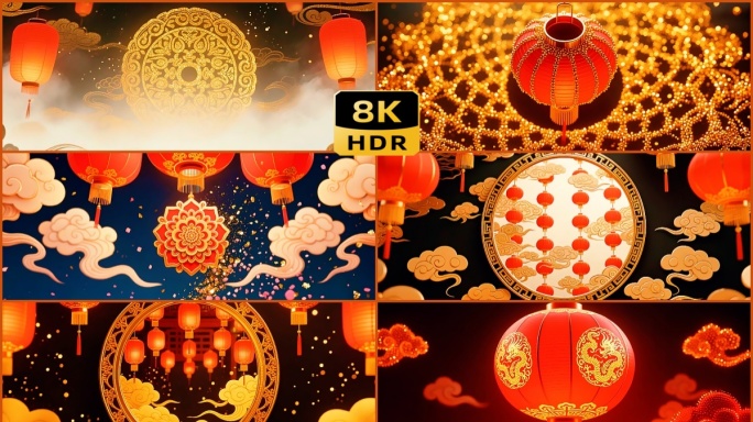 国风红灯笼喜庆传统节日红灯笼春节灯笼喜庆