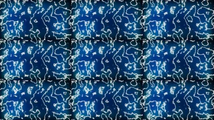 蓝色闪电抽象背景 科技感动态光效素材