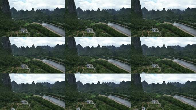 阳朔群山航拍全景