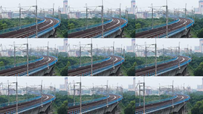 城市周边铁路高架桥