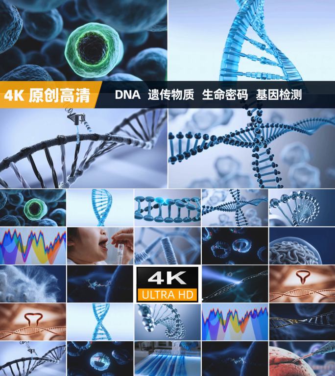 DNA双螺旋 遗传物质 基因检测医疗科研