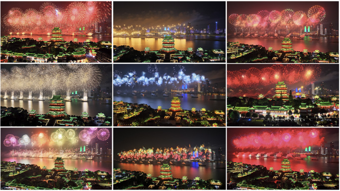 2025南昌滕王阁烟花国庆春节城市烟火