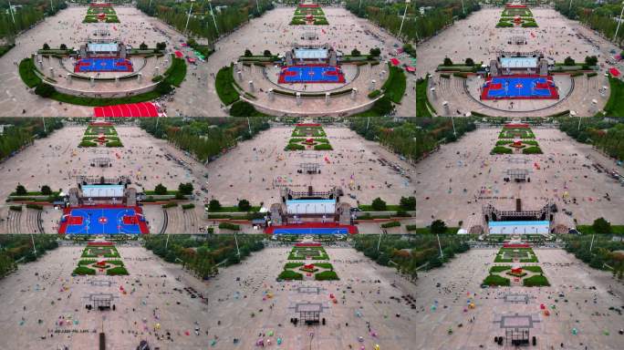 国庆广场人流动态