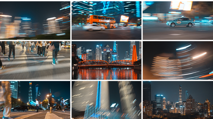 城市夜景快闪
